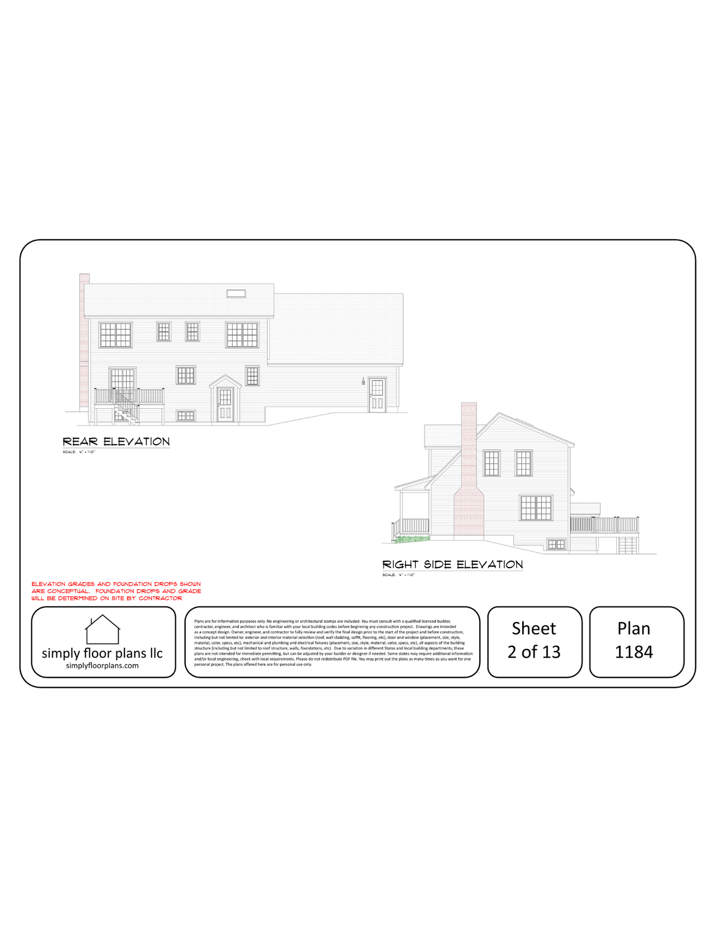 Plan 1184 Digital Download