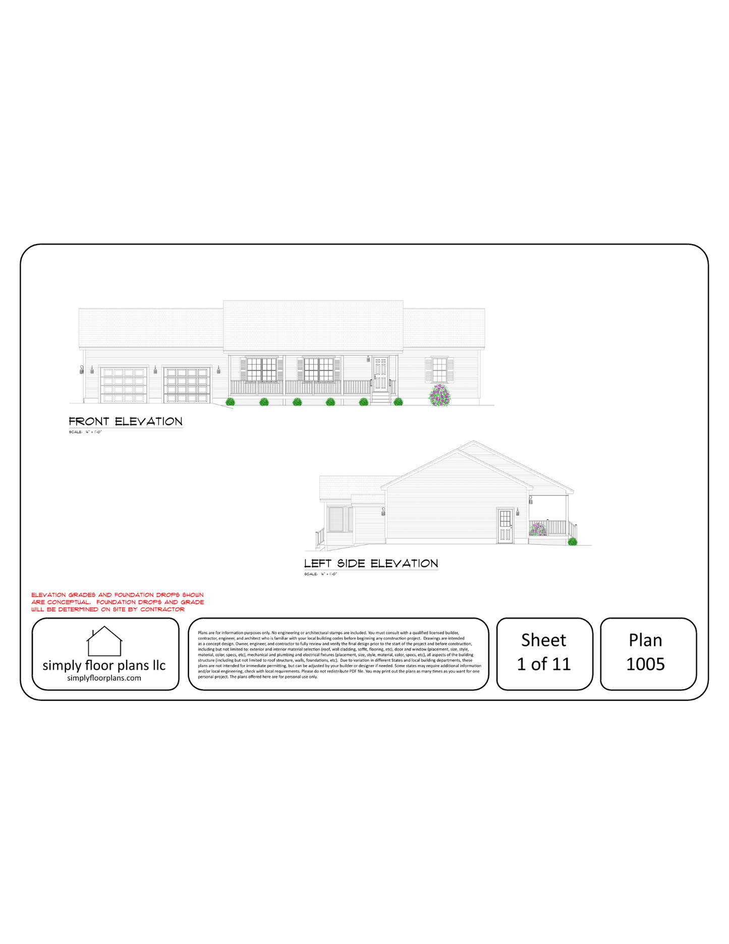 Plan 1005 Digital Download