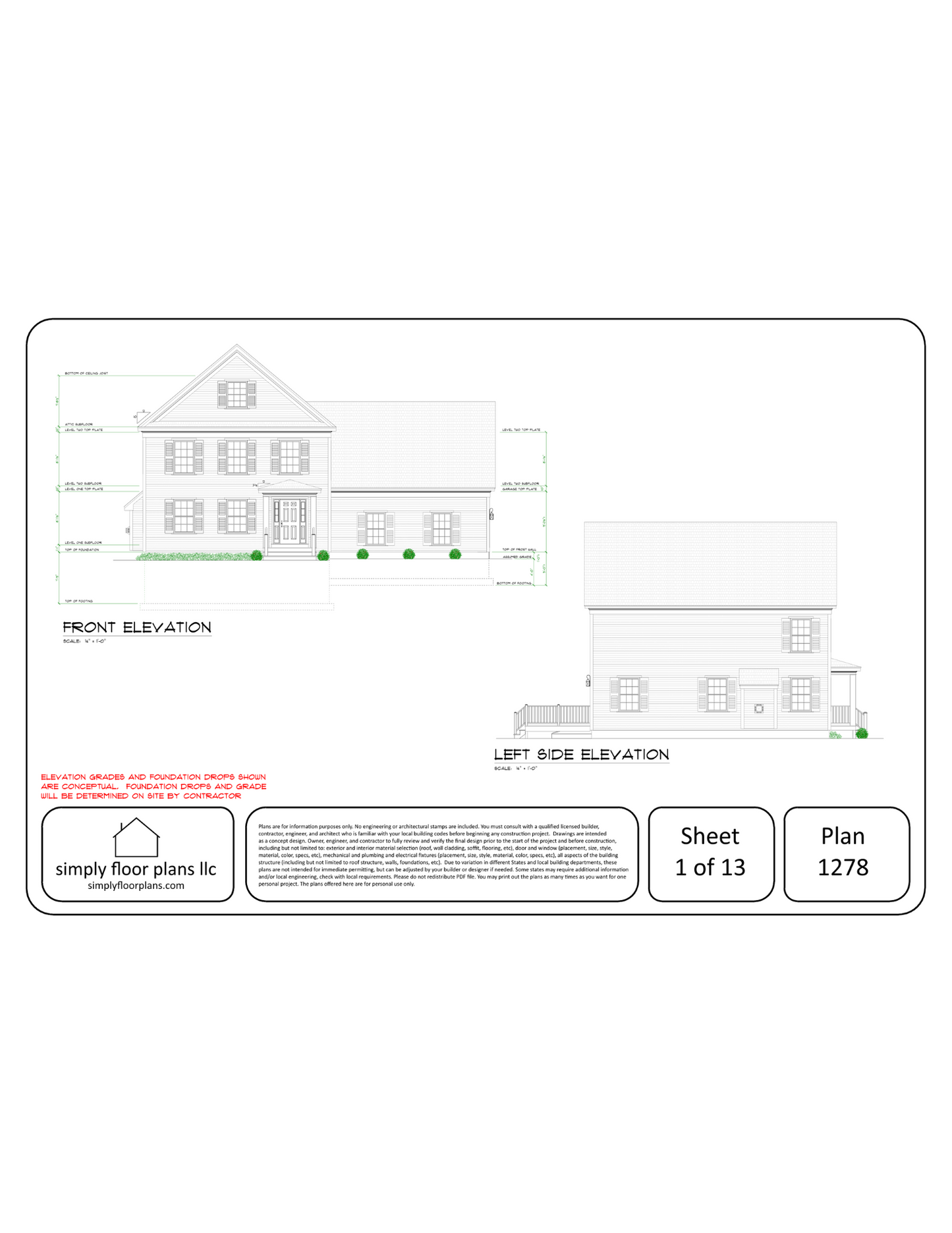 Plan 1278 Digital Download