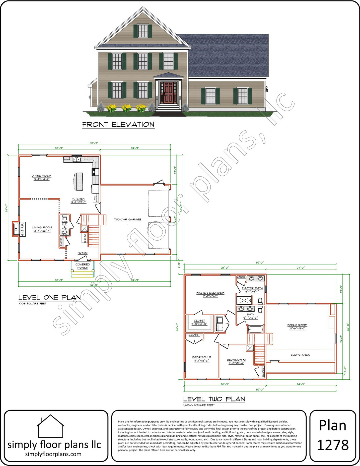 Plan 1278 Digital Download