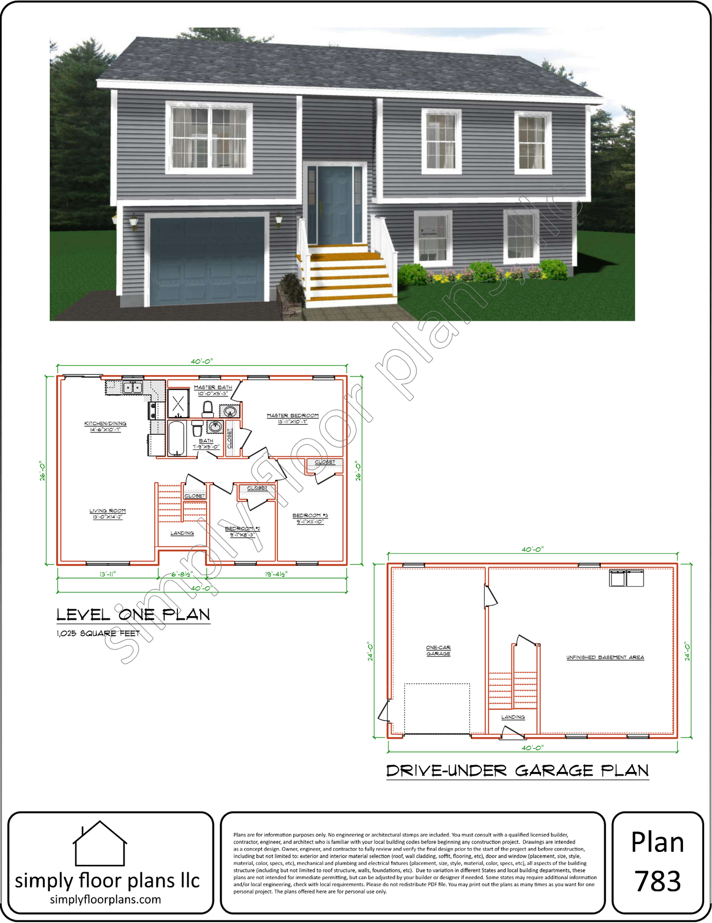 Plan 783 Digital Download